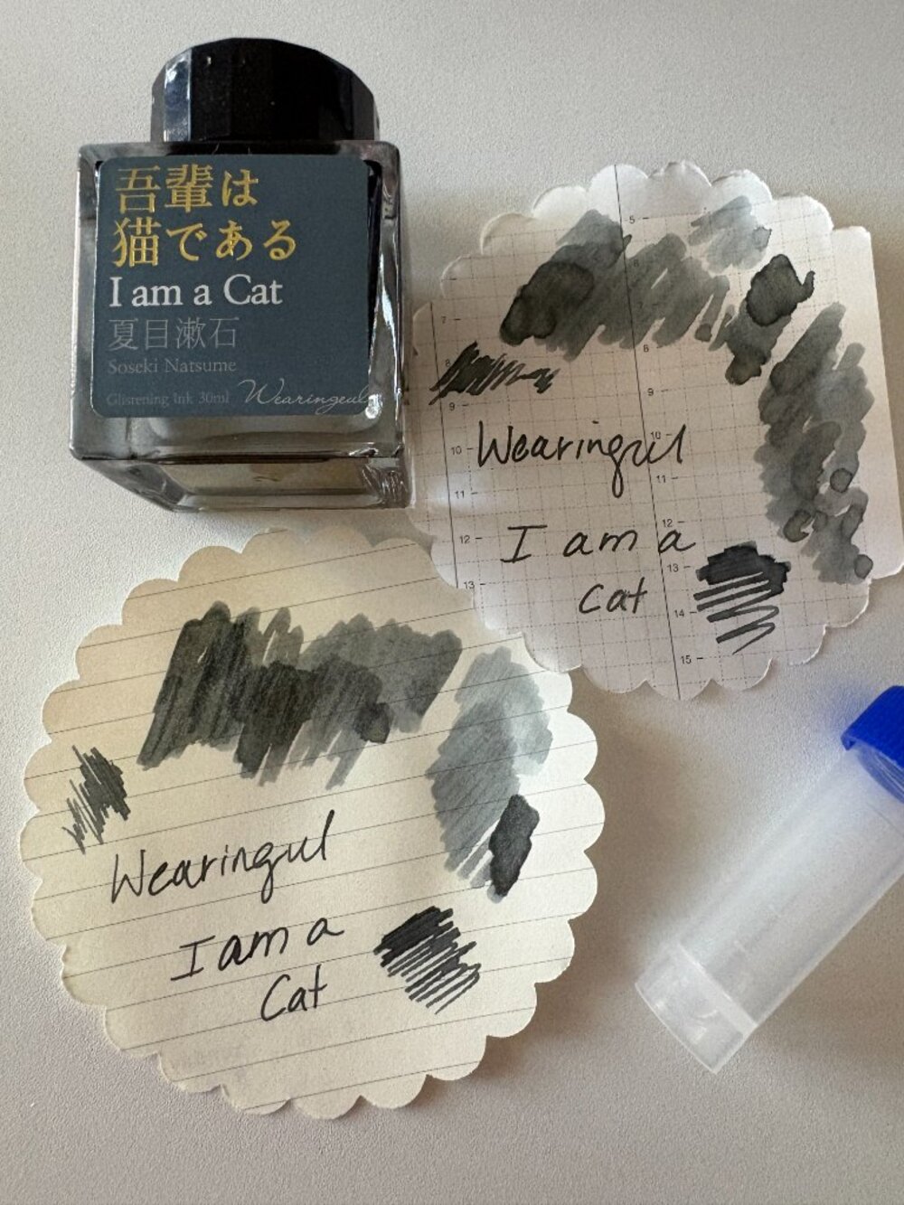 Wearingeul I Am a Cat Gold Shimmer Fountain Pen Ink Sample 4ml